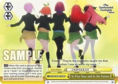 As Five Now and In the Future 5HY/W101-E023 CC The Quintessential Quintuplets Movie Card