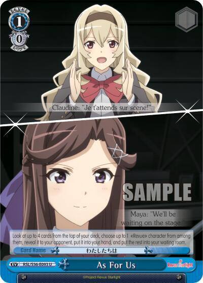 As For Us RSL/S56-E093 U Revue Starlight Card