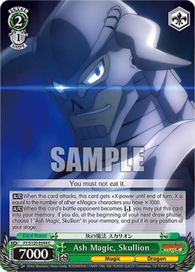 Ash Magic, Skullion FT/S120-E044 C FAIRY TAIL 100 YEARS QUEST Weiss Schwarz card