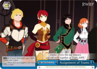 Assignment of Teams RWBY/WX03-T20 TD RWBY Card