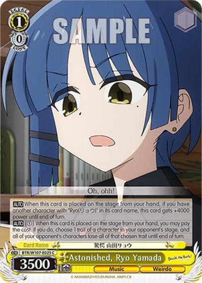 Astonished Ryo Yamada BTR/W107-E025 C BOCCHI THE ROCK! Card