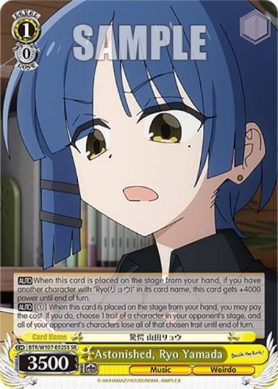 Astonished Ryo Yamada SR BTR/W107-E025S SR BOCCHI THE ROCK! Card