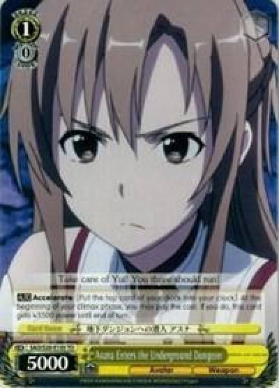 Asuna Enters the Underground Dungeon SAO/S20-E105 TD Sword Art Online Card