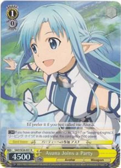 Asuna Joins a Party Parallel Foil SAO/SE26-E01 R Sword Art Online II Vol.2 Card