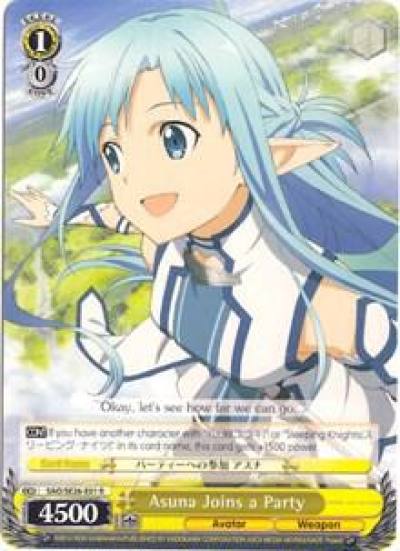 Asuna Joins a Party SAO/SE26-E01 R Sword Art Online II Vol.2 Card