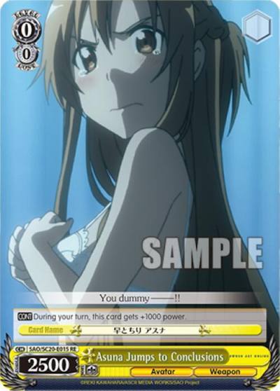 Asuna Jumps to Conclusions SAO/SC20-E015 RE Sword Art Online Chronicle Set Card