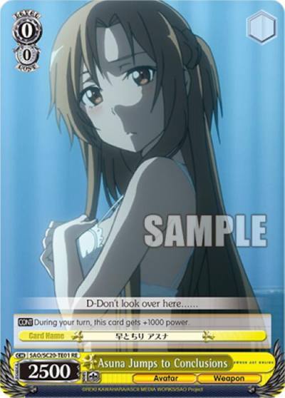 Asuna Jumps to Conclusions TD SAO/SC20-TE01 RE Sword Art Online Chronicle Set Card