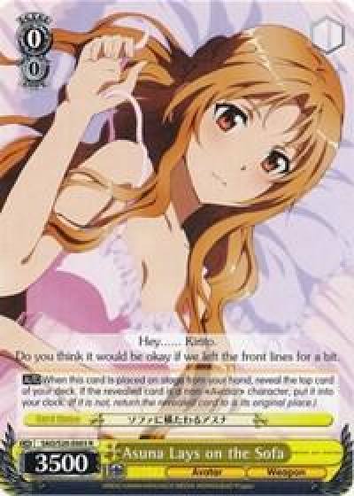 Asuna Lays on the Sofa SAO/S20-E003 R Sword Art Online Card