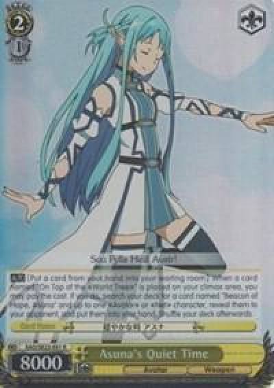 Asunas Quiet Time Parallel Foil SAO/SE23-E01 R Sword Art Online II Card