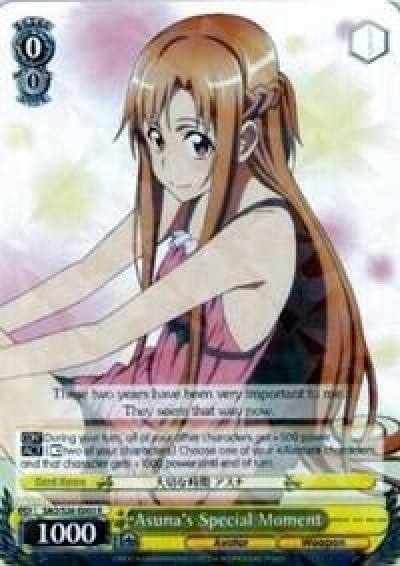 Asunas Special Moment SAO/S26-E003 R Sword Art Online Vol.2 Card