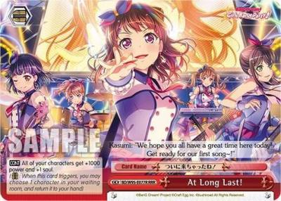 At Long Last RRR BD/W95-E077R RRR BanG Dream! Girls Band Party! 5th Anniversary Card