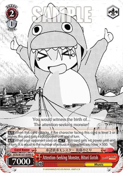 Attention Seeking Monster Hitori Gotoh BTR/W107-E086 U BOCCHI THE ROCK! Card
