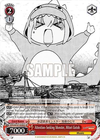 Attention Seeking Monster Hitori Gotoh SR BTR/W107-E086S SR BOCCHI THE ROCK! Card