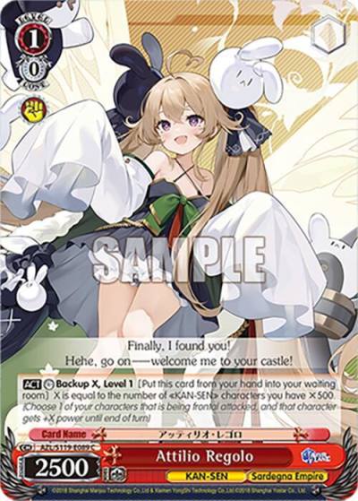Attilio Regolo AZL/S119-E089 C Azur Lane Vol. 2 Card