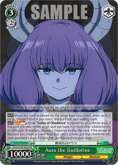 Aura the Guillotine SFN/S108-E026 RR Frieren: Beyond Journey’s End Card