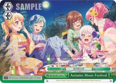 Autumn Moon Festival BD/EN-W03-059 CC BanG Dream! Girls Band Party! MULTI LIVE Card