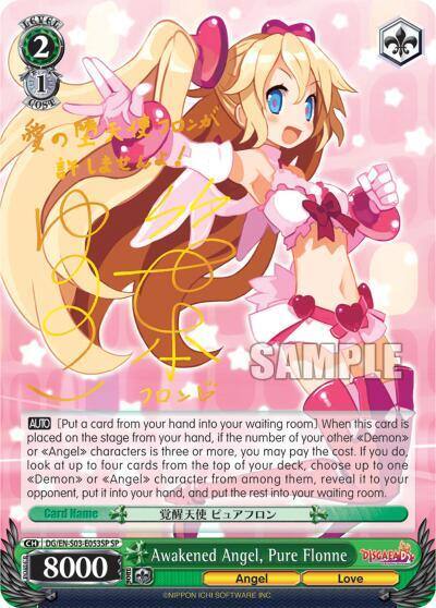 Awakened Angel Pure Flonne SP DG/EN-S03-E053SP SP Disgaea Card