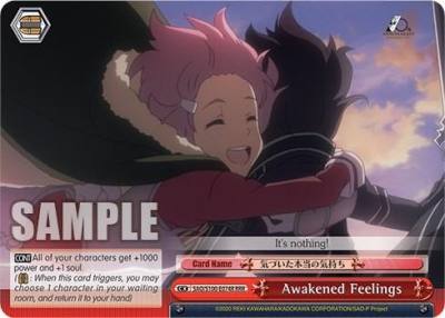 Awakened Feelings RRR SAO/S100-E074R RRR Sword Art Online Animation 10th Anniversary Card