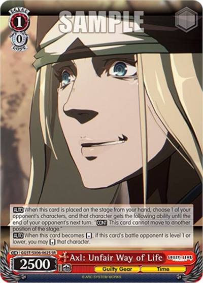 Axl Unfair Way of Life SR GGST/SX06-062S SR Guilty Gear -Strive- Card