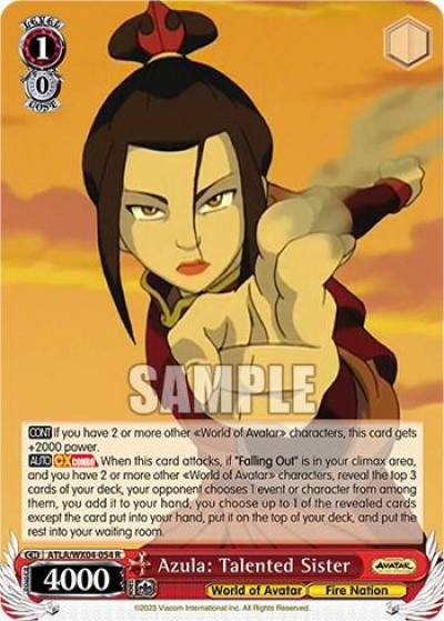 Azula Talented Sister ATLA/WX04-054 R Avatar: The Last Airbender Card