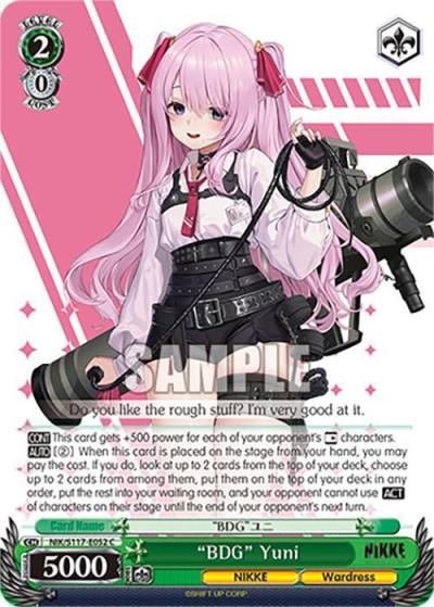 BDG Yuni NIK/S117-E052 C GODDESS OF VICTORY: NIKKE Card
