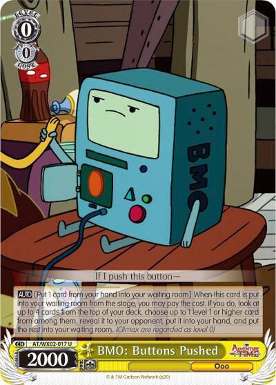 BMO Buttons Pushed AT/WX02-017 U Adventure Time Card