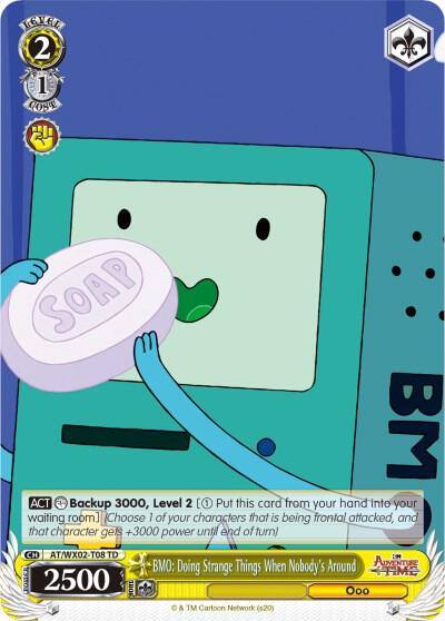 BMO Doing Strange Things When Nobodys Around AT/WX02-T08 TD Adventure Time Card