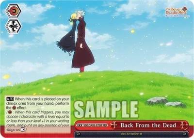 Back From the Dead RRR SDS/SX05-078R RRR The Seven Deadly Sins: Revival of The Commandments Card