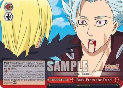 Back From the Dead SDS/SX05-078 CR The Seven Deadly Sins: Revival of The Commandments Card