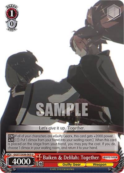 Baiken and Delilah Together GGST/SX06-063 U Guilty Gear -Strive- Card