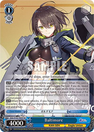 Baltimore AZL/S102-TE09 TD Azur Lane Card