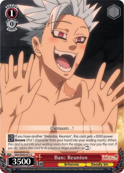 Ban Reunion SDS/SX03-071 C The Seven Deadly Sins Card