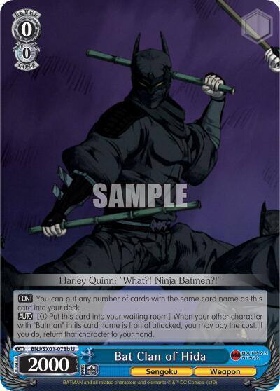 Bat Clan of Hida B BNJ/SX01-078b U Batman Ninja Card