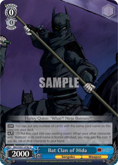 Bat Clan of Hida C BNJ/SX01-078c U Batman Ninja Card