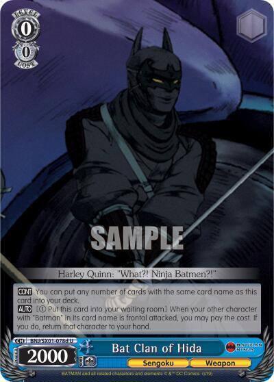Bat Clan of Hida D BNJ/SX01-078d U Batman Ninja Card