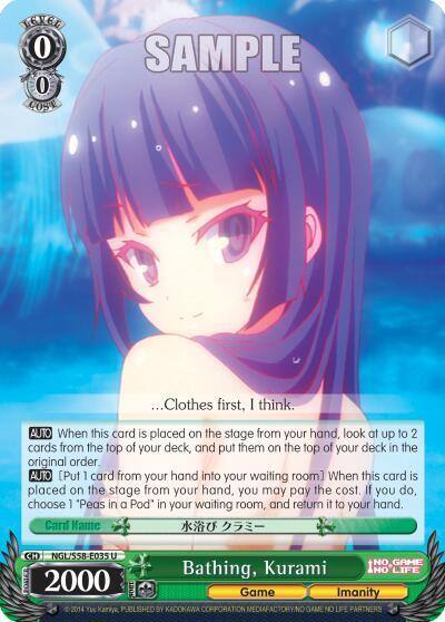 Bathing Kurami NGL/S58-E035 U No Game No Life Card