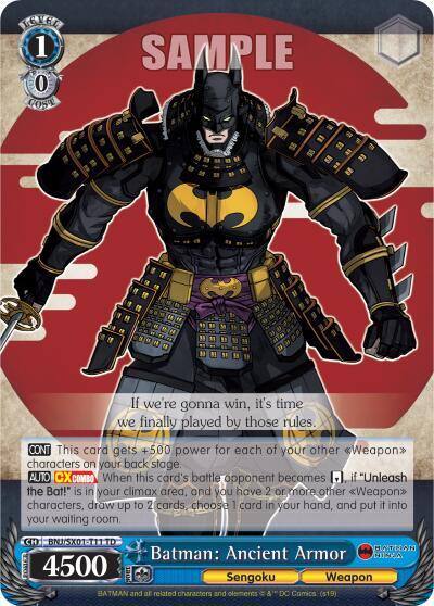 Batman Ancient Armor BNJ/SX01-T11 TD Batman Ninja Card