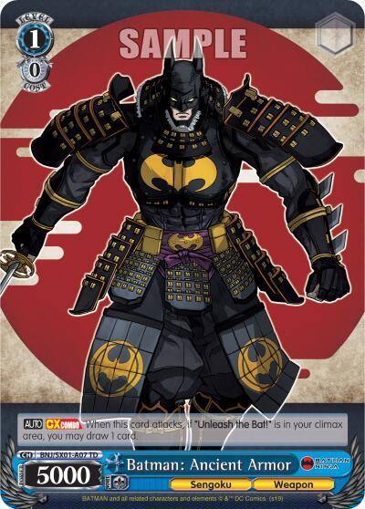 Batman Ancient Armor Demo Deck Exclusive BNJ/SX01-A07 TD Batman Ninja Card