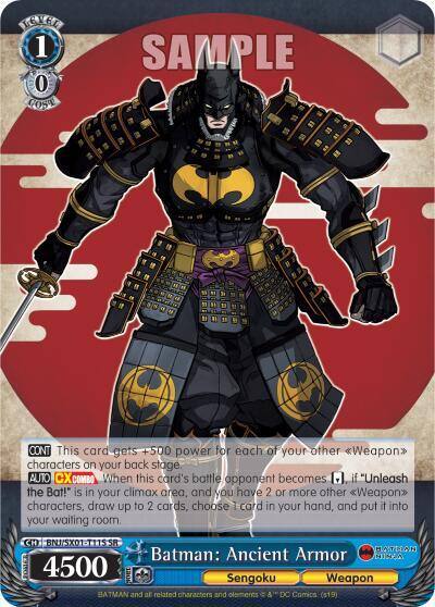 Batman Ancient Armor SR BNJ/SX01-T11S SR Batman Ninja Card