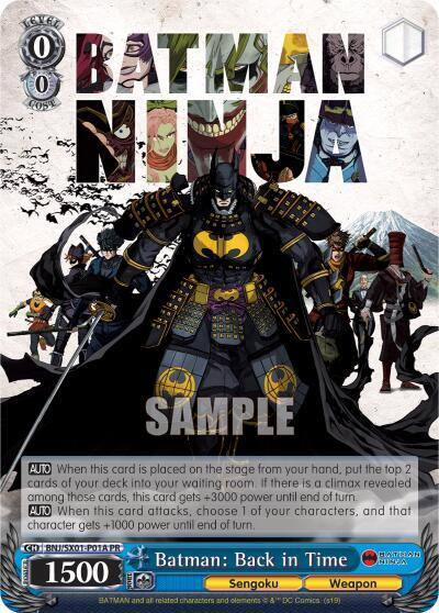 Batman Back in Time Anime Expo 2019 BNJ/SX01-P01A PR Batman Ninja Card