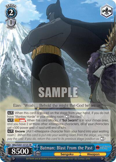 Batman Blast From the Past SR BNJ/SX01-072S SR Batman Ninja Card