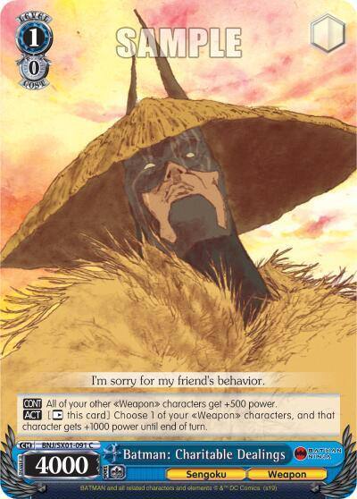 Batman Charitable Dealings BNJ/SX01-091 C Batman Ninja Card