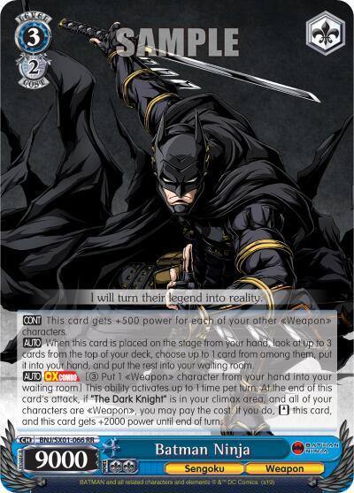 Batman Ninja BNJ/SX01-066 RR Batman Ninja Card