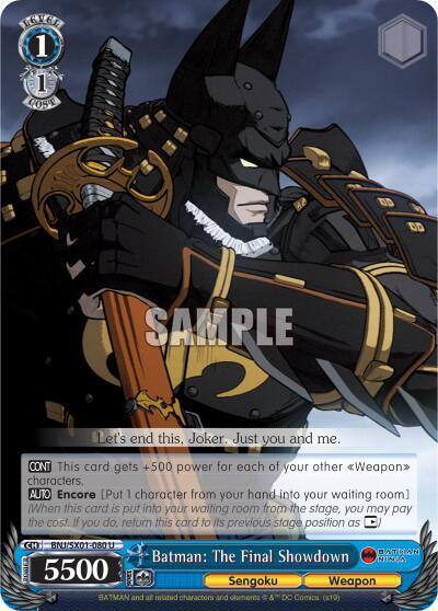 Batman The Final Showdown BNJ/SX01-080 U Batman Ninja Card