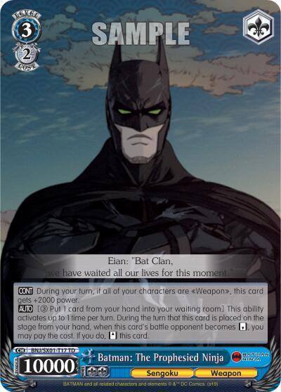 Batman The Prophesied Ninja BNJ/SX01-T17 TD Batman Ninja Card