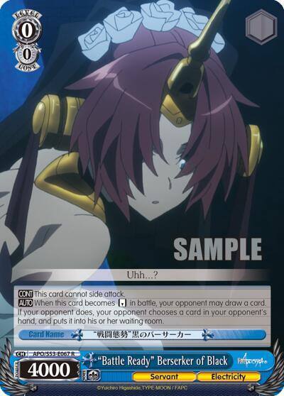 Battle Ready Berserker of Black APO/S53-E067 R Fate/Apocrypha Card