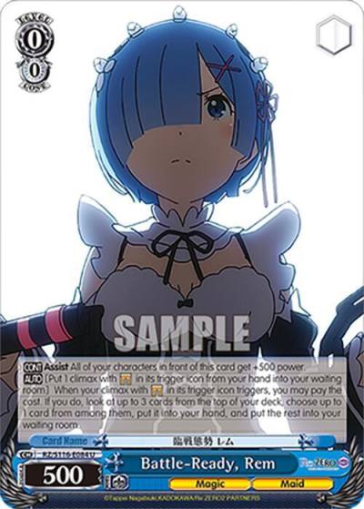 Battle Ready Rem RZ/S116-E084 Re:ZERO -Starting Life in Another World- Vol.3 Card