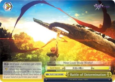 Battle of Determination RRR FS/S77-E015R RRR Fate/stay night [Heaven’s Feel] Vol.2 Card