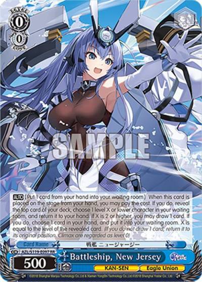 Battleship New Jersey AZL/S119-E097 RR Azur Lane Vol. 2 Card