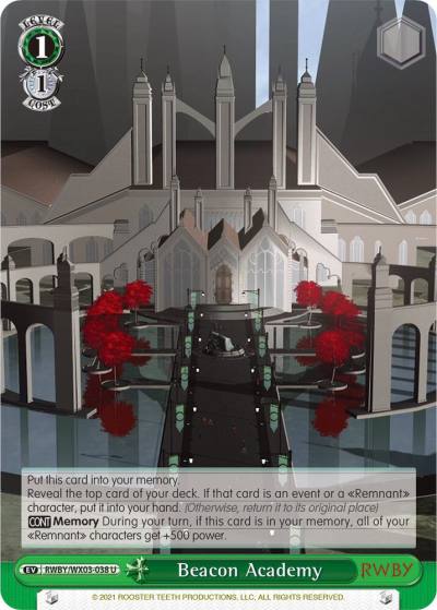 Beacon Academy RWBY/WX03-038 U RWBY Card